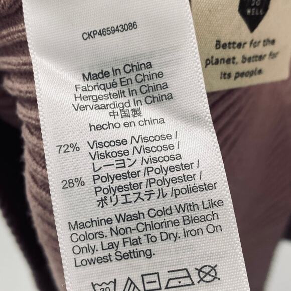 Madewell Midi Sweater Dress Sleeveless Ribbed Knit Fitted Pale Thistle Small - Picture 8 of 9